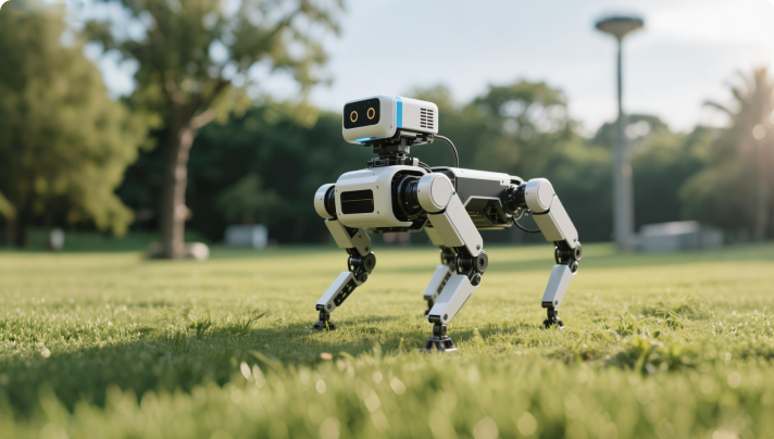 Quadruped robot vision system powered by Gemini 345Lg stereo camera