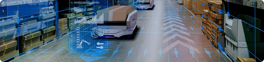 Autonomous mobile robots using 3D vision technology for warehouse navigation, path planning, and obstacle detection in industrial logistics