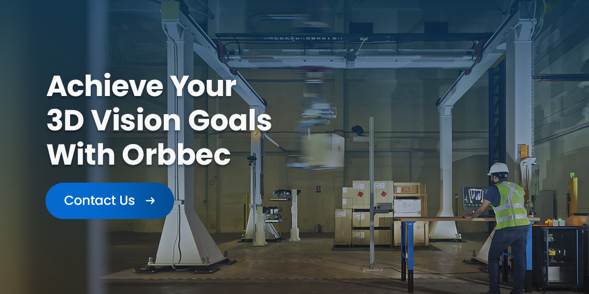 Orbbec 3D vision cameras deployed in warehouse robotics and logistics automation