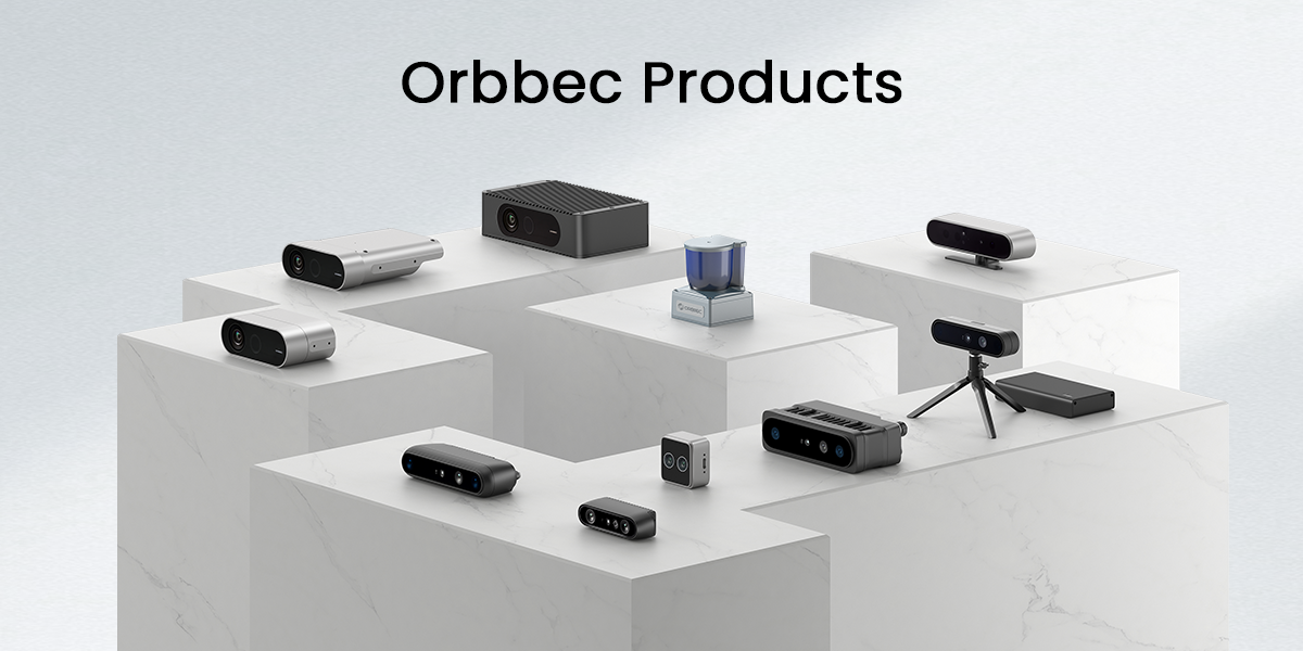 Orbbec 3D vision camera product lineup for mobile robot depth sensing and perception applications