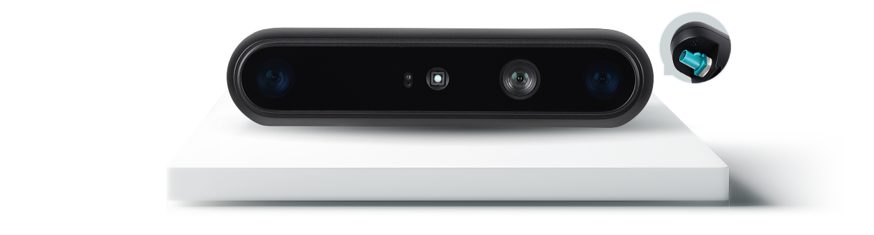 Orbbec Gemini 335Lg stereo vision camera with GMSL2 FAKRA interface connector for robotics